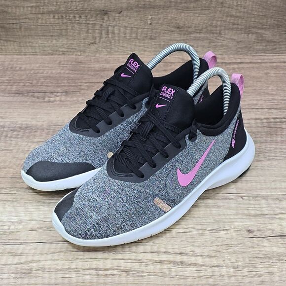 Nike Flex Experience 8 Women's Sz 7.5 Gray Black Pink Running Shoes (AJ5908-003) - Picture 7 of 9